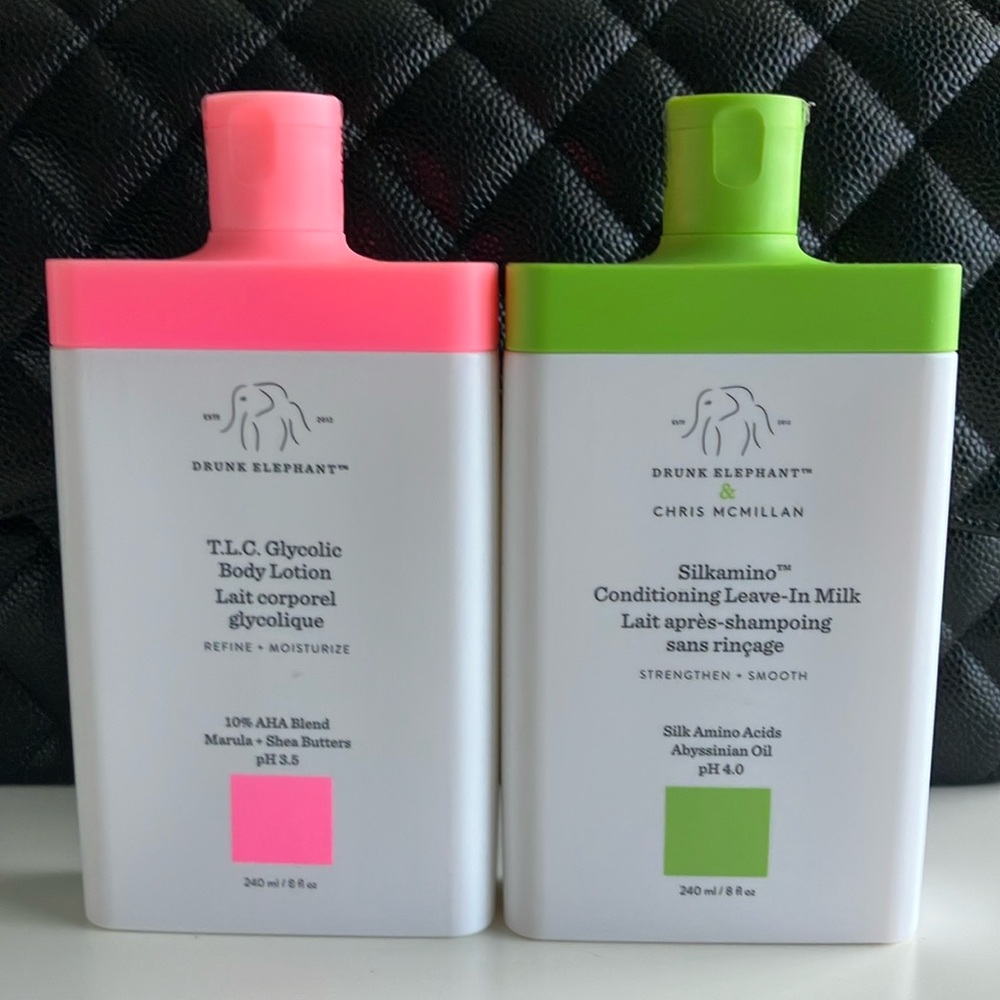 TAKING OFFERS BRAND NEW Drunk Elephant Body Lotion and Leave-In Milk Set